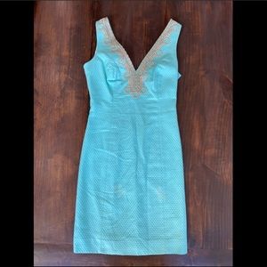 Lilly Pulitzer Bentley Dress. Aqua Blue. Size 00